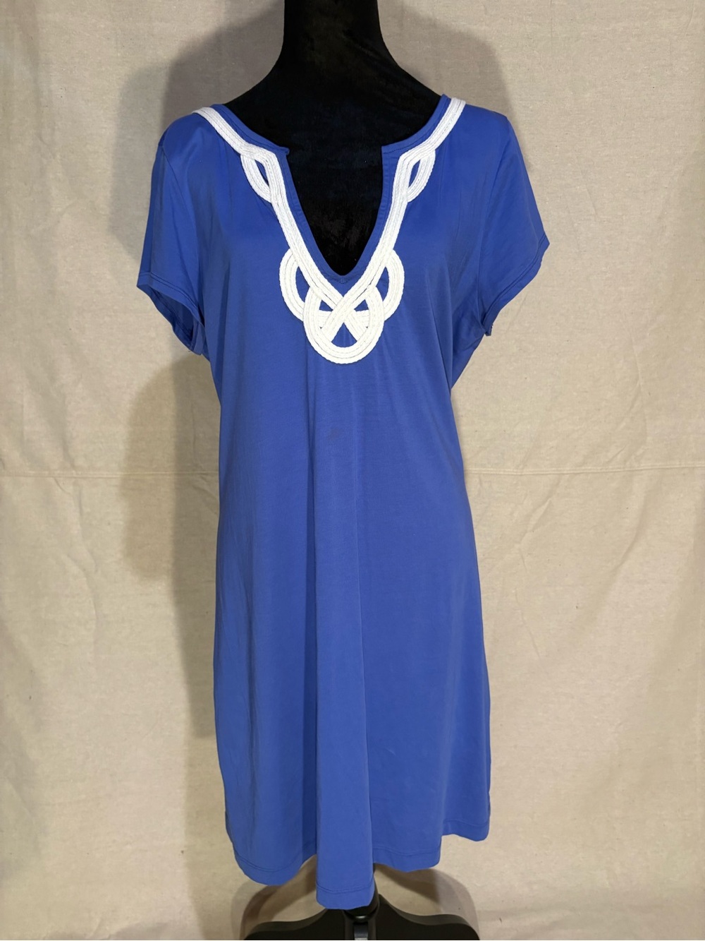 Lily Pulitzer Brewster T-Shirt Dress with White Trim